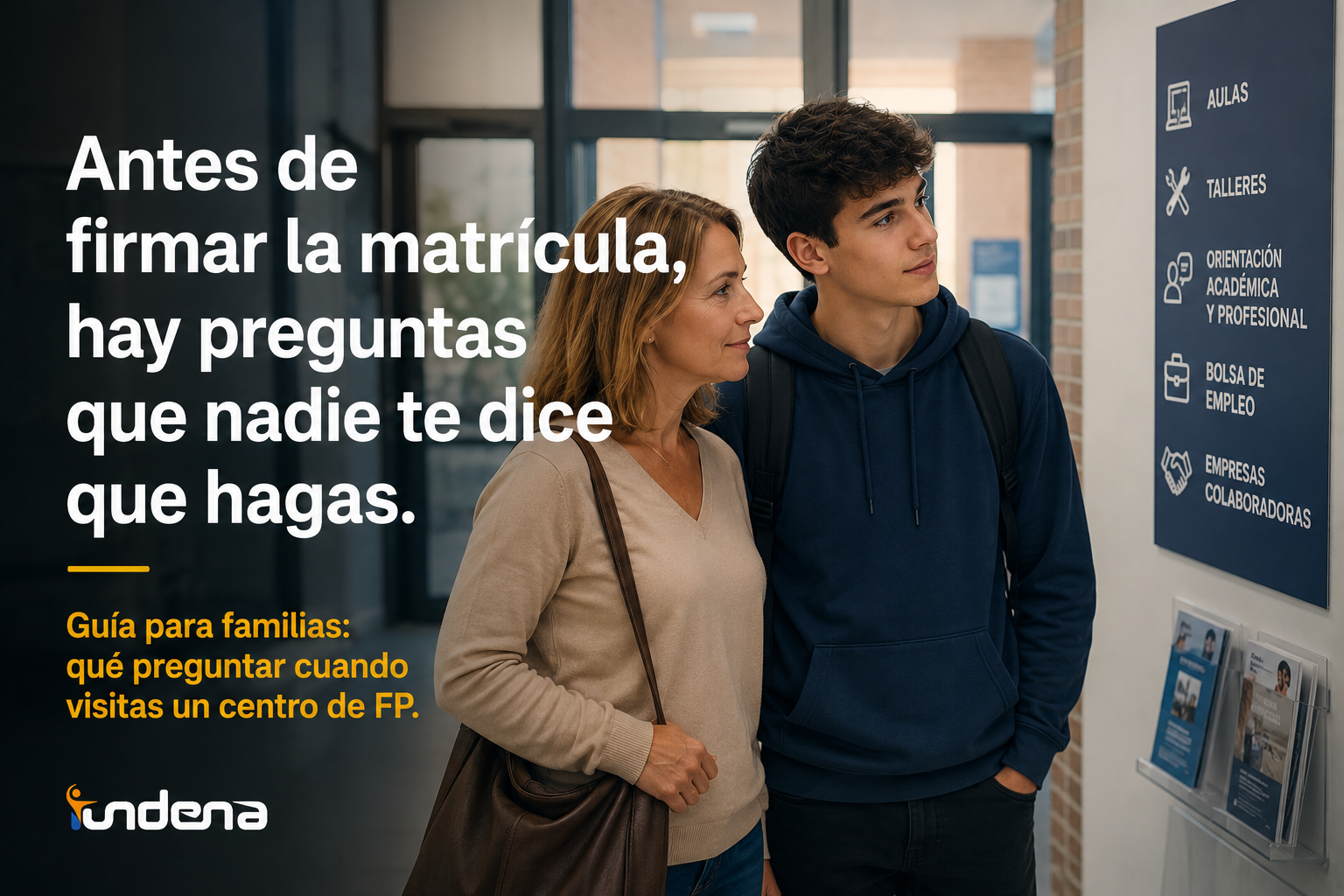 Qué preguntar al visitar un centro de FP: guía para familias