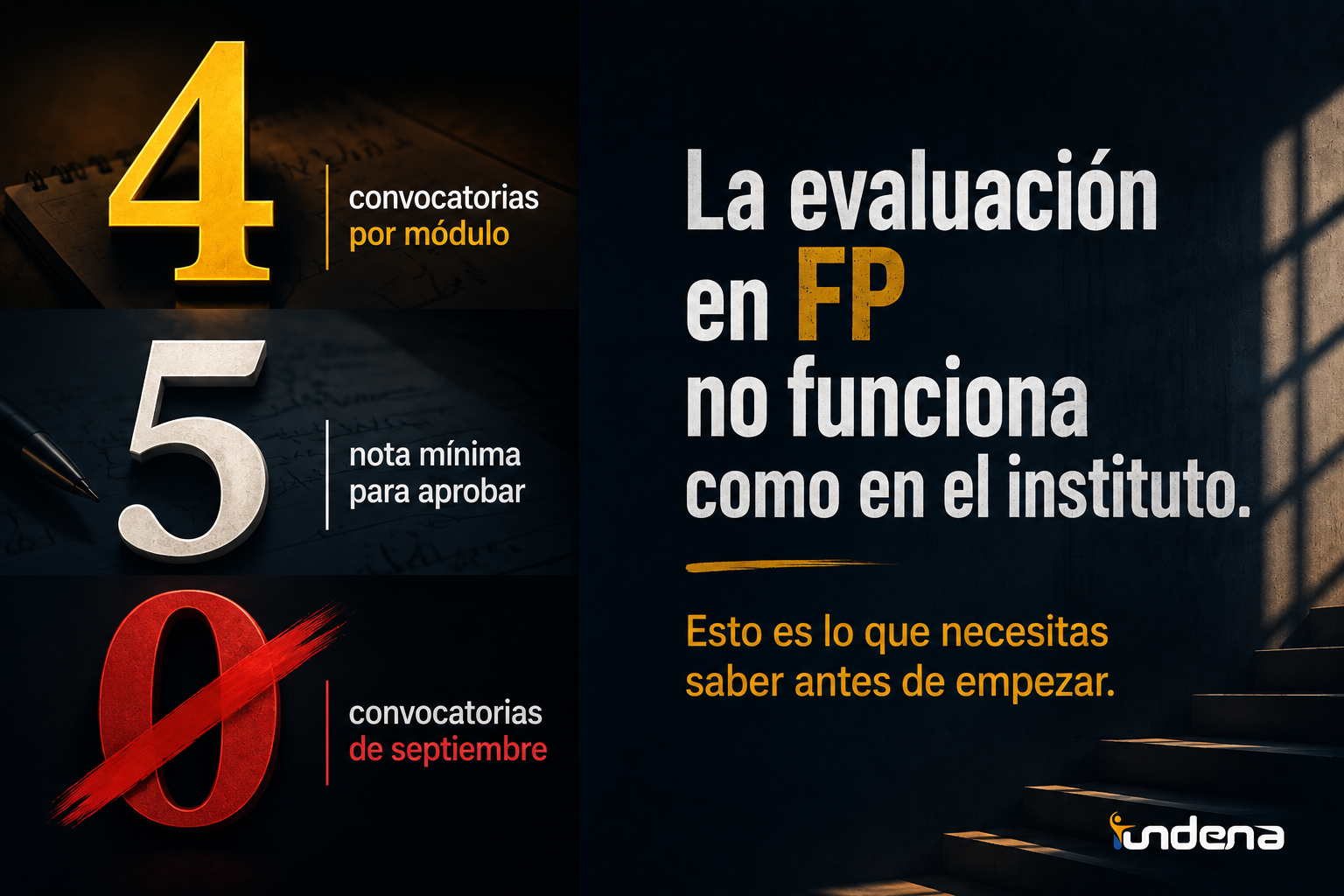 Evaluación en FP: módulos, recuperaciones y suspensos